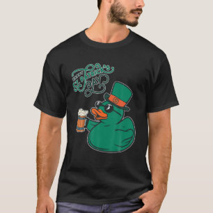 Drink Duck St Patricks Day Rubber Duck Beer Ire T-Shirt