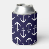 Drink gemütlich | Muster der weißen Anker Dosenkühler (Kanne Vorderseite)
