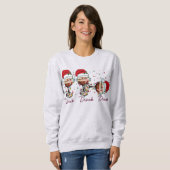 Drink getrunken Betrunken Funny Christmas Sweatshirt (Vorne ganz)