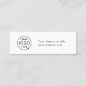 Drink-Gutschein | Company Event Logo Card Mini Visitenkarte (Rückseite)