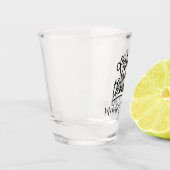 Drink Happy Thoughts Personalized Schnapsglas (Links)