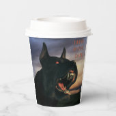 Drink If You Dare. Big, black dog Pappbecher (Rückseite)