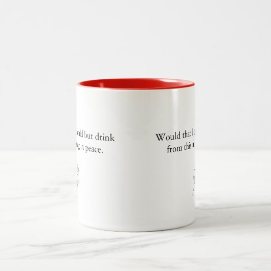 Drink in Peace Coffee Tasse (Mittel)