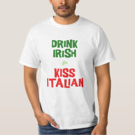 Drink Irish Kiss Italienisch T-Shirt