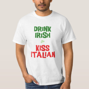 Drink Irish Kiss Italienisch T-Shirt