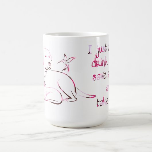 Drink Kaffee Rettend Tiere nehmen Nickerchen Tiere Kaffeetasse (Mittel)
