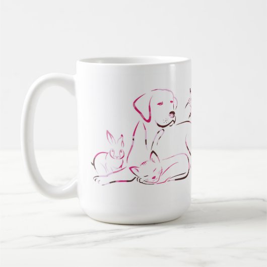 Drink Kaffee Rettend Tiere nehmen Nickerchen Tiere Kaffeetasse (Links)