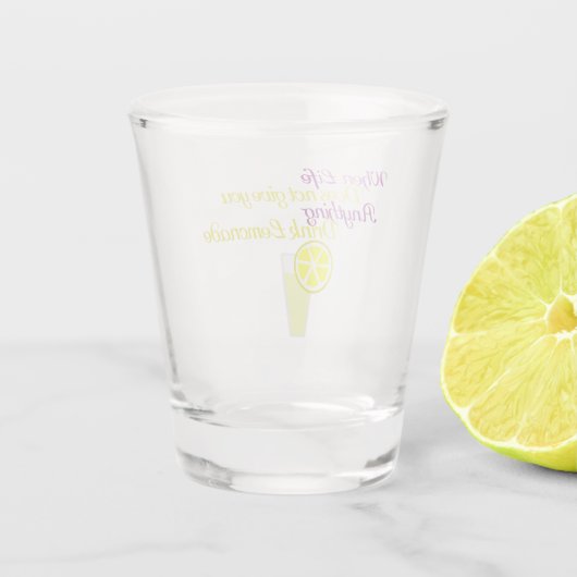 Drink Lemonade Schnapsglas (Rückseite)
