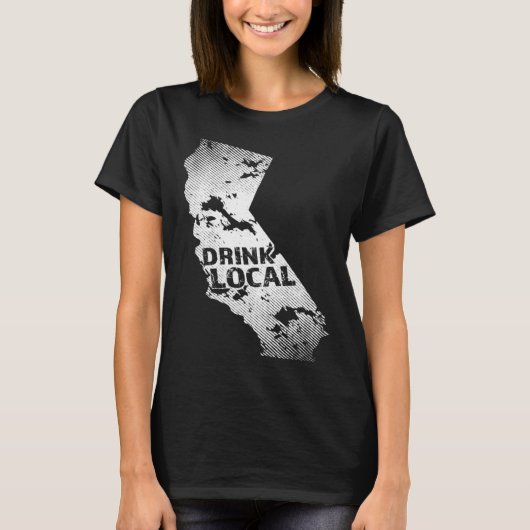 Drink Local California Craft Beer CA Breweries Sou T-Shirt (Vorderseite)