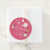 Drink Me Alice in Wonderland Vibrant Floral teacup Geschenkanhänger (Beispiel)