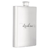Drink Me Elegante Script Flask Flachmann (Rechts)