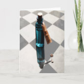 DRINK ME Wonderland Grußkarte Karte (Vorderseite)