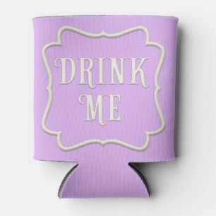 "Drink Me Wonderland Tee Party Pastel Lila Dosenkühler