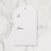 "Drink Me" Wunderland Tee Party Custom Gold Geschenkanhänger (Rückseite)