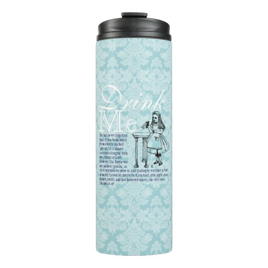"Drink Me" Wunderland Thermal Tumbler Thermosbecher (Vorderseite)