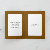 Drink more coffee white brown birthday karte (Innenseite)