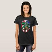 Drink Octopus & American Flag 4. Juli T-Shirt (Vorne ganz)