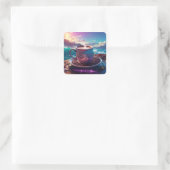 DRINK OF THE GODS - COCOA QUADRATISCHER AUFKLEBER (Tasche)