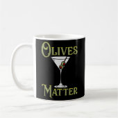 Drink Olives Matter Martini Drinker Kaffeetasse (Links)