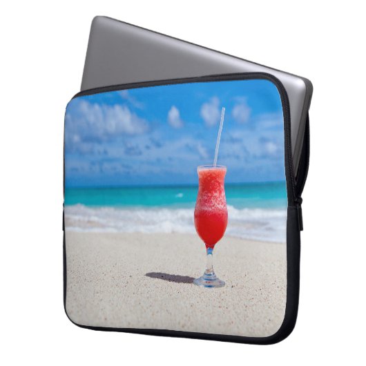 Drink On Beach Notebook-Hülle Laptopschutzhülle (Vorderseite Links)