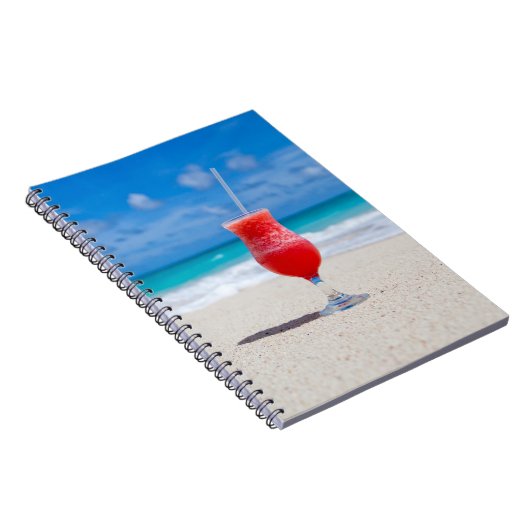 Drink On Beach Notebook Notizblock (Rechte Seite)