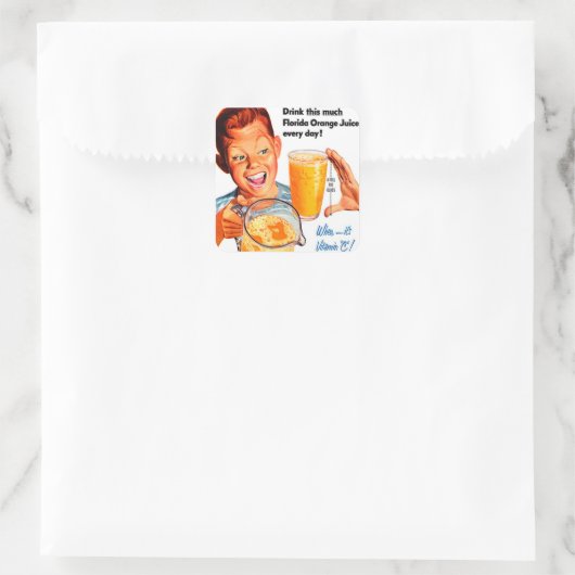 DRINK ORANGE JUICE Aufkleber (Tasche)