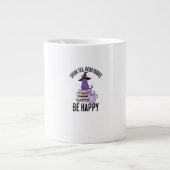 Drink Read Books Whimsigoth Halloween Design Jumbo-Tasse (Vorderseite)
