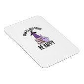 Drink Read Books Whimsigoth Halloween Design Magnet (Rechte Seite)