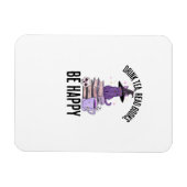 Drink Read Books Whimsigoth Halloween Design Magnet (Horizontal)