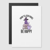 Drink Read Books Whimsigoth Halloween Design Magnetkarte (Vorne/Hinten)
