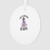Drink Read Books Whimsigoth Halloween Design Ornament (Vorderseite)