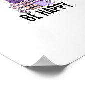 Drink Read Books Whimsigoth Halloween Design Poster (Ecke)