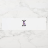 Drink Read Books Whimsigoth Halloween Design Wasserflaschenetikett (Einzelnes Label)