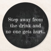 Drink Saver Chalk | Schützen Sie es, während Sie s Runder Pappuntersetzer (Vorderseite)