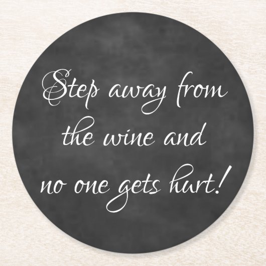 Drink Saver Gray | Schützen Sie es, während Sie we Runder Pappuntersetzer (Vorderseite)