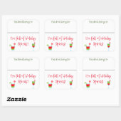 Drink Sticker Marker Name Funny Christmas Cocktail (Blatt)