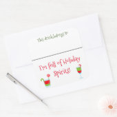 Drink Sticker Marker Name Funny Christmas Cocktail (Umschlag)