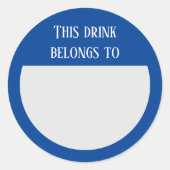 Drink Sticker Marker Name  Labels Party (Vorderseite)