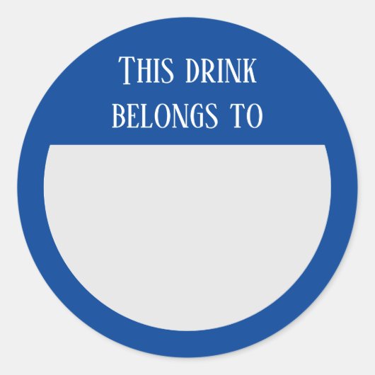 Drink Sticker Marker Name  Labels Party (Vorderseite)