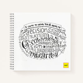 Drink tea comms notepad notizblock