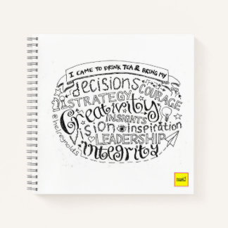 Drink tea comms notepad notizblock