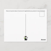 Drink Tea Feline Fine - Postkarte (Rückseite)