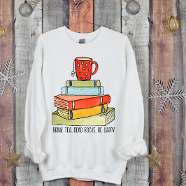 Drink Tee lesen Bücher glücklich hellen roten Tee 