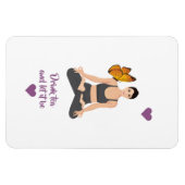 Drink Tee ließ es Slogan Yoga Butterfly Liebe Magnet (Horizontal)