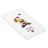 Drink Tee ließ es Slogan Yoga Butterfly Liebe Magnet (Rechte Seite)