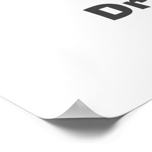 Drink Tequila Poster (Ecke)