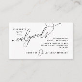 Drink Ticket Erwachsene Getränke glücklich immer n Begleitkarte (Vorderseite)