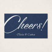 Drink Tickets, kühl, elegant weißes Skript auf Mar (Rückseite)