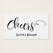 Drink Tickets mit schwarzer Typografie und bearbei (Rückseite)