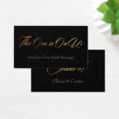 Drink Tickets, schlank, elegantes Gold-Script auf (Schreibtisch)